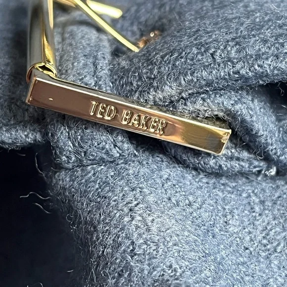 Ted Baker London Liiliey Boiled Wool Trench Coat TB Sz 6/XXL, NEW - Picture 16 of 17